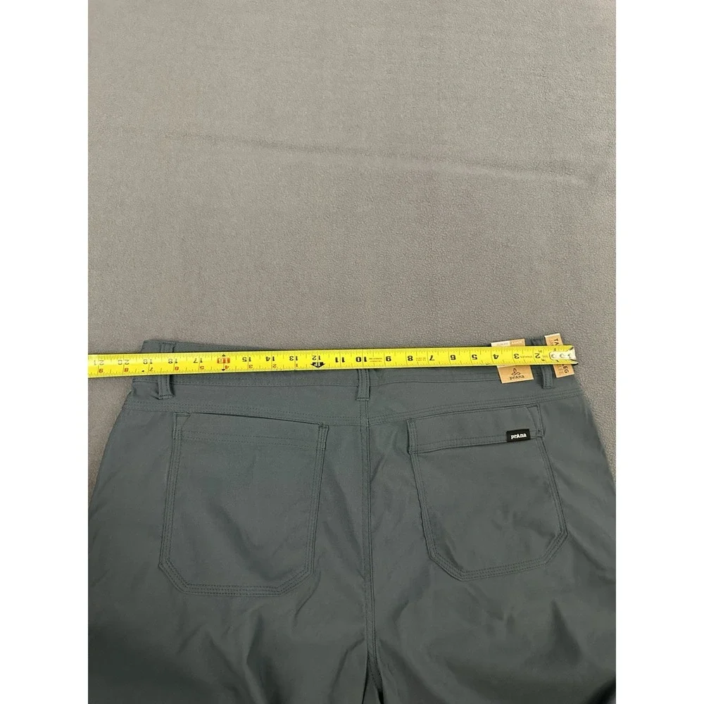 Prana Men's Stretch Zion Pants 2 Grey Blue Size 38x30 Slim Fit